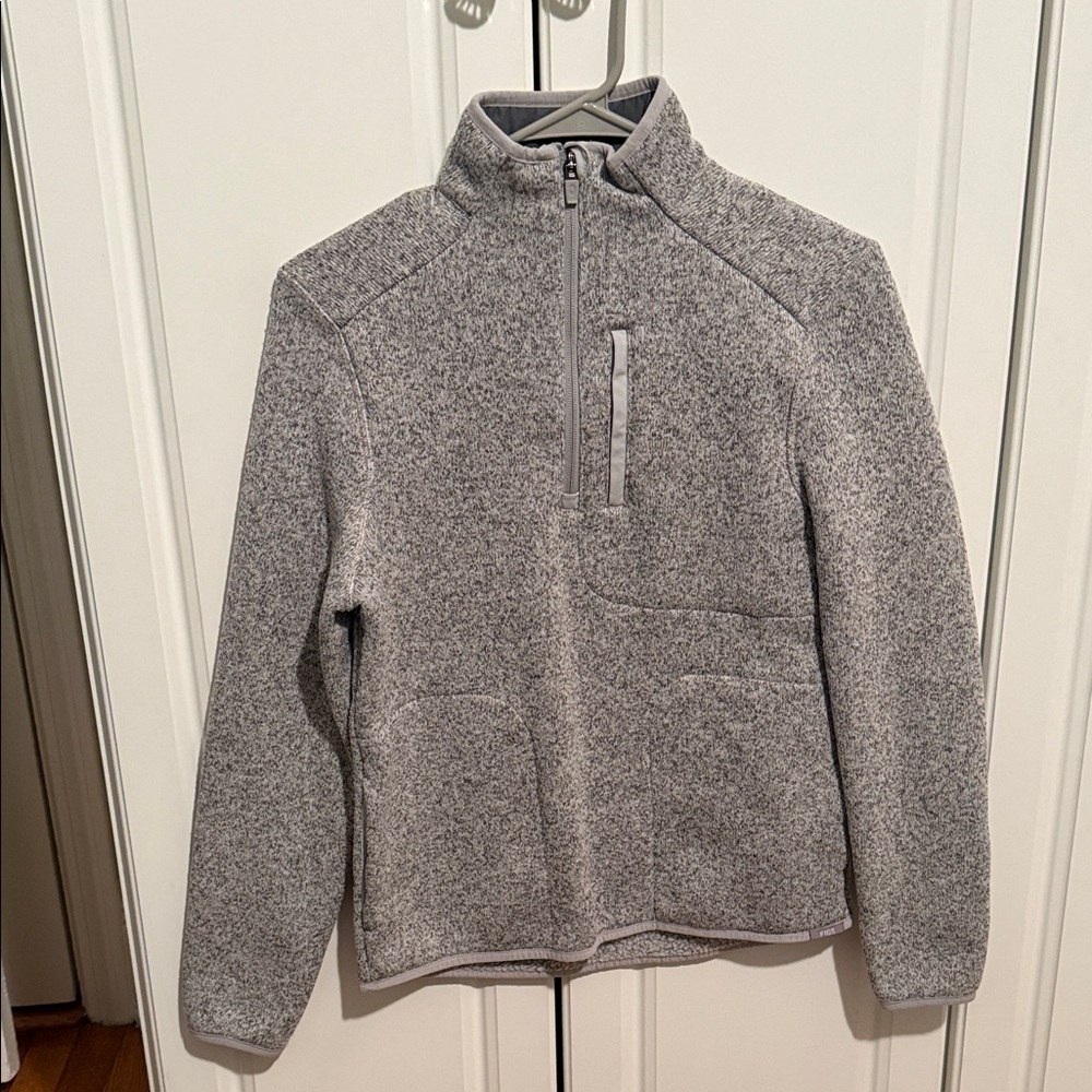 Figs Gray Quarter-Zip Sweatshirt